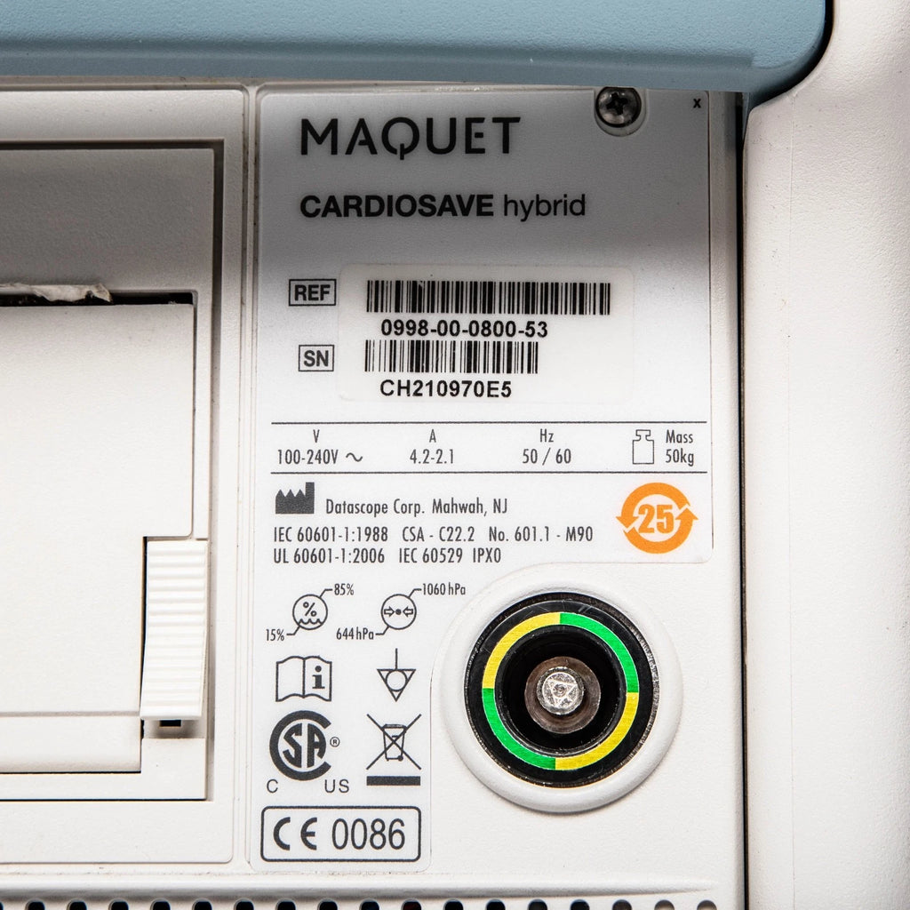 Maquet Cardioslave Hybrid Intra-Aortic Balloon Pump w/Accessorie 0998-00-0800-53