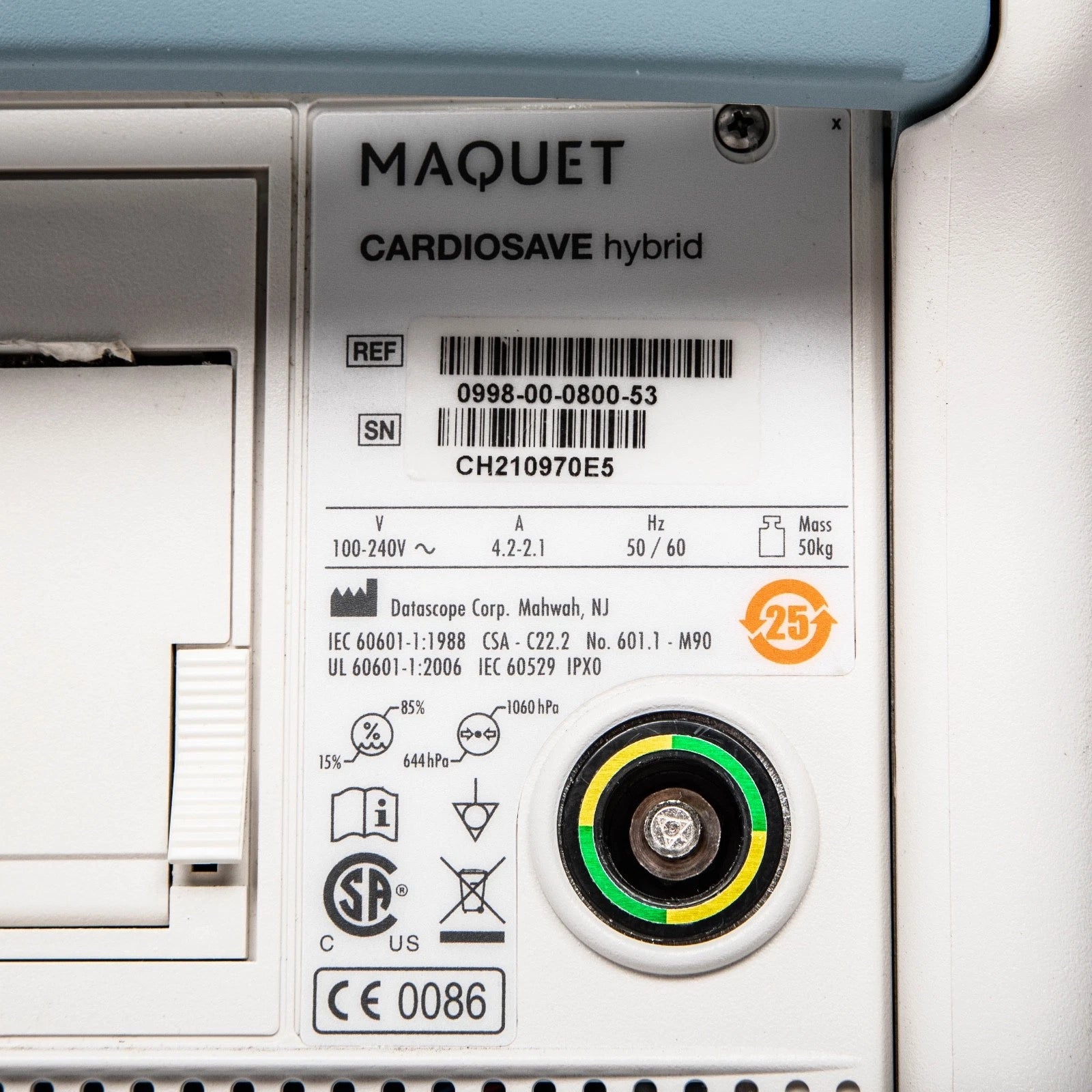 Maquet Cardioslave Hybrid Intra-Aortic Balloon Pump w/Accessorie 0998-00-0800-53