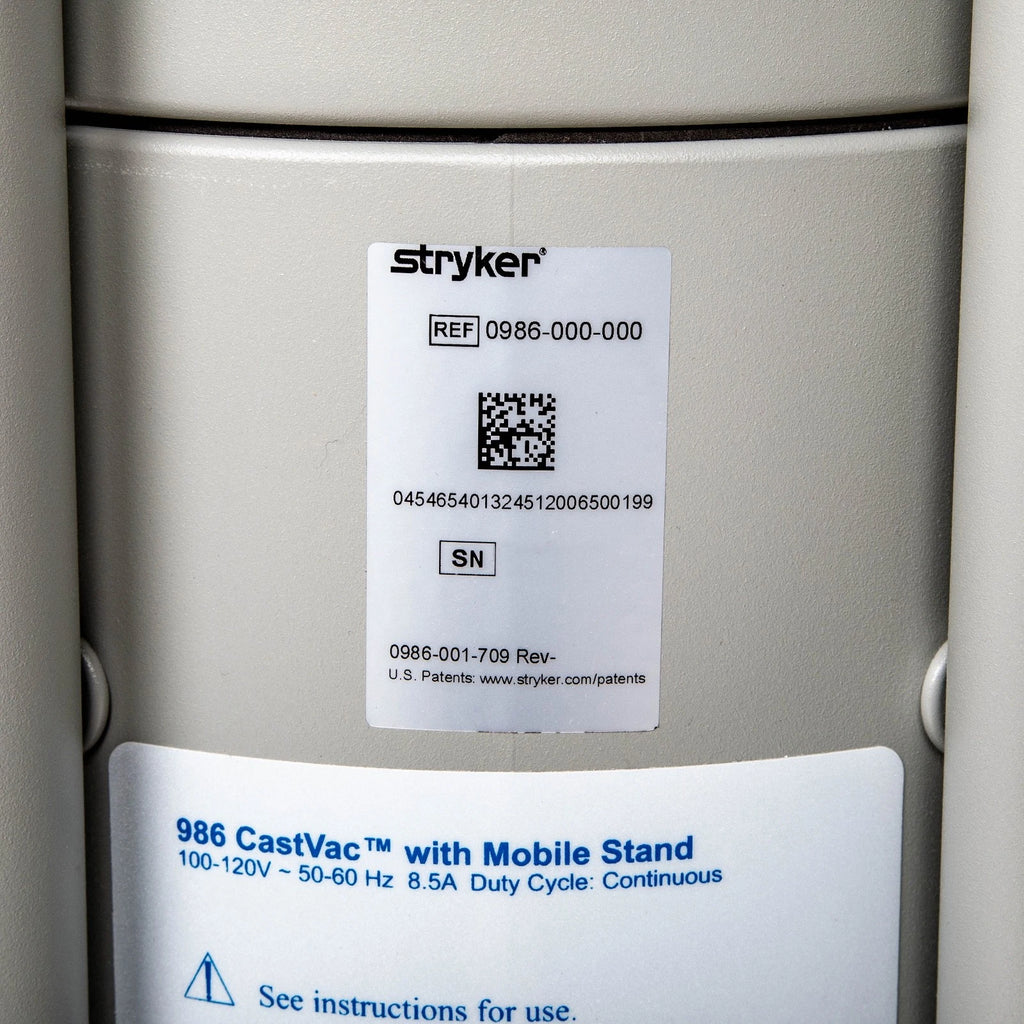 Stryker 0986-000-000 CastVac Surgical Cast Saw