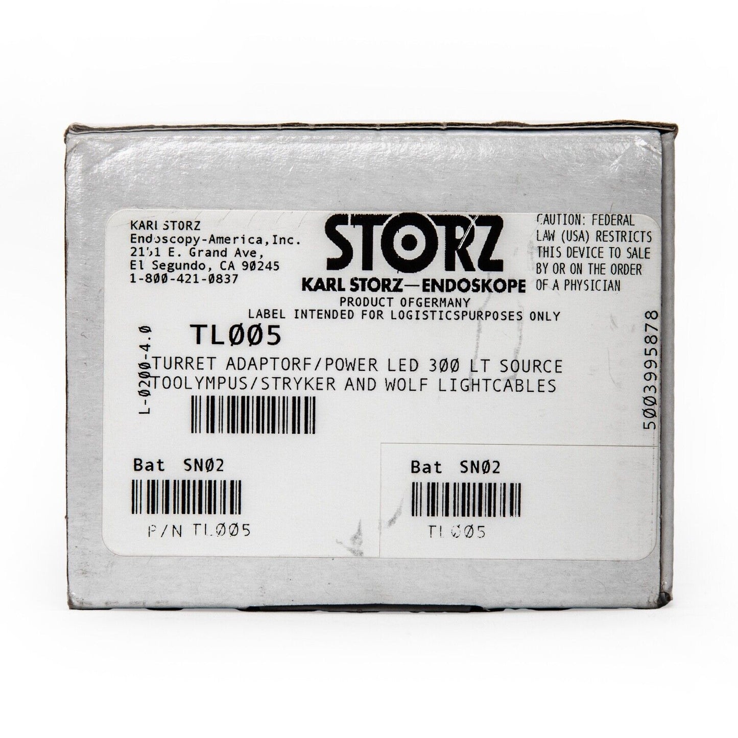 Karl Storz Triple Adaptor for Light Source TL005 - NEW IN BOX