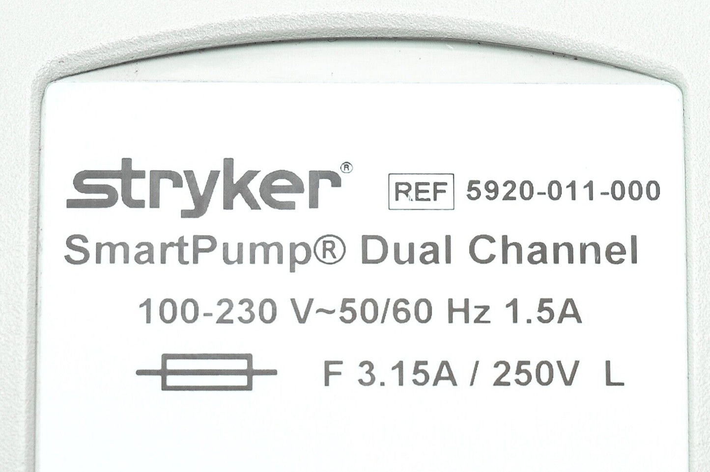 Stryker 5920-011-000 Smart Pump Dual Channel Tourniquet Unit 5920-011-000