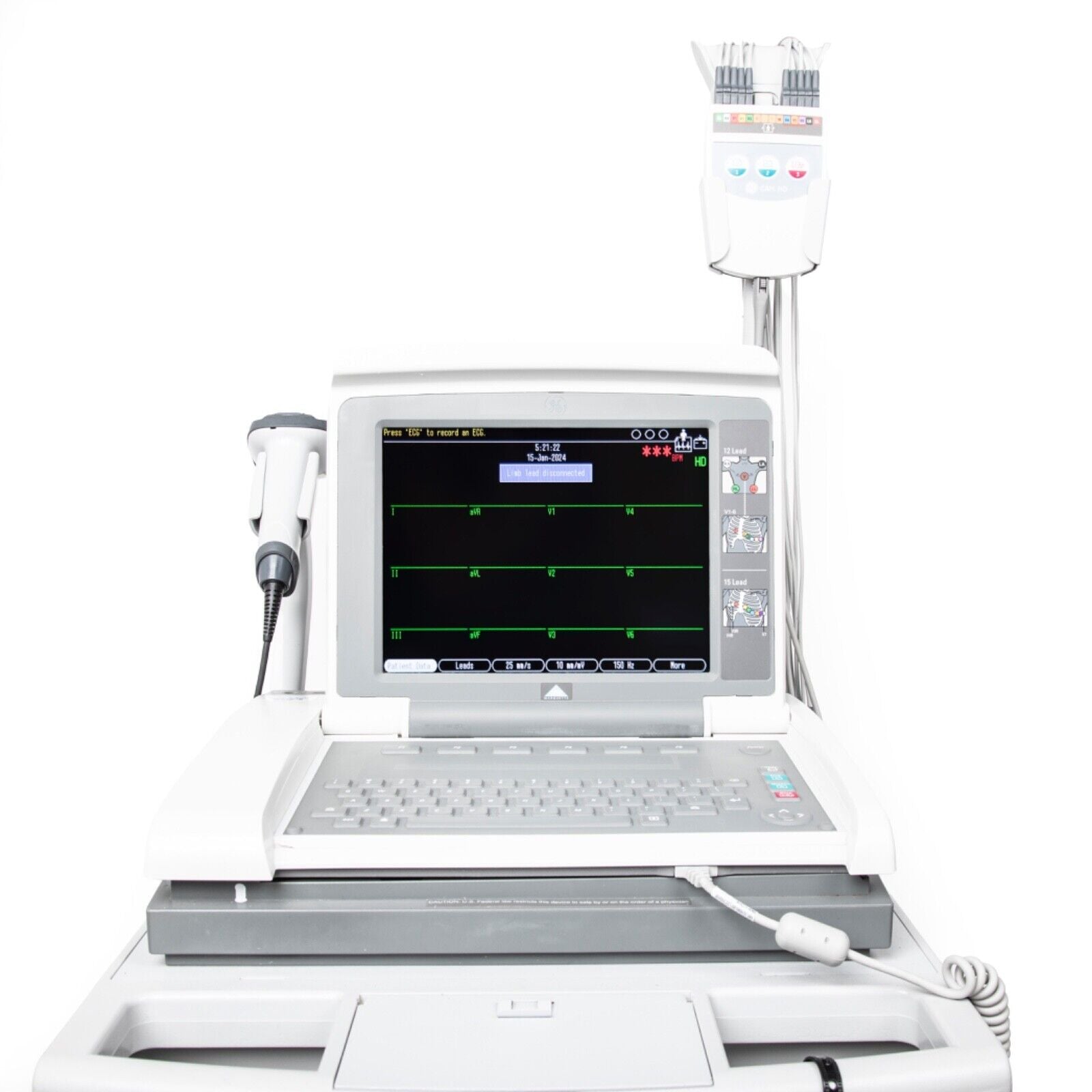 GE Healthcare MAC 5500 HD ECG EKG w/ CAM HD 900995-003 – KenMed