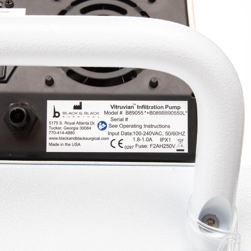 Black & Black Surgical Vitruvian Aspirator System w/ Liposuction Cannula Set