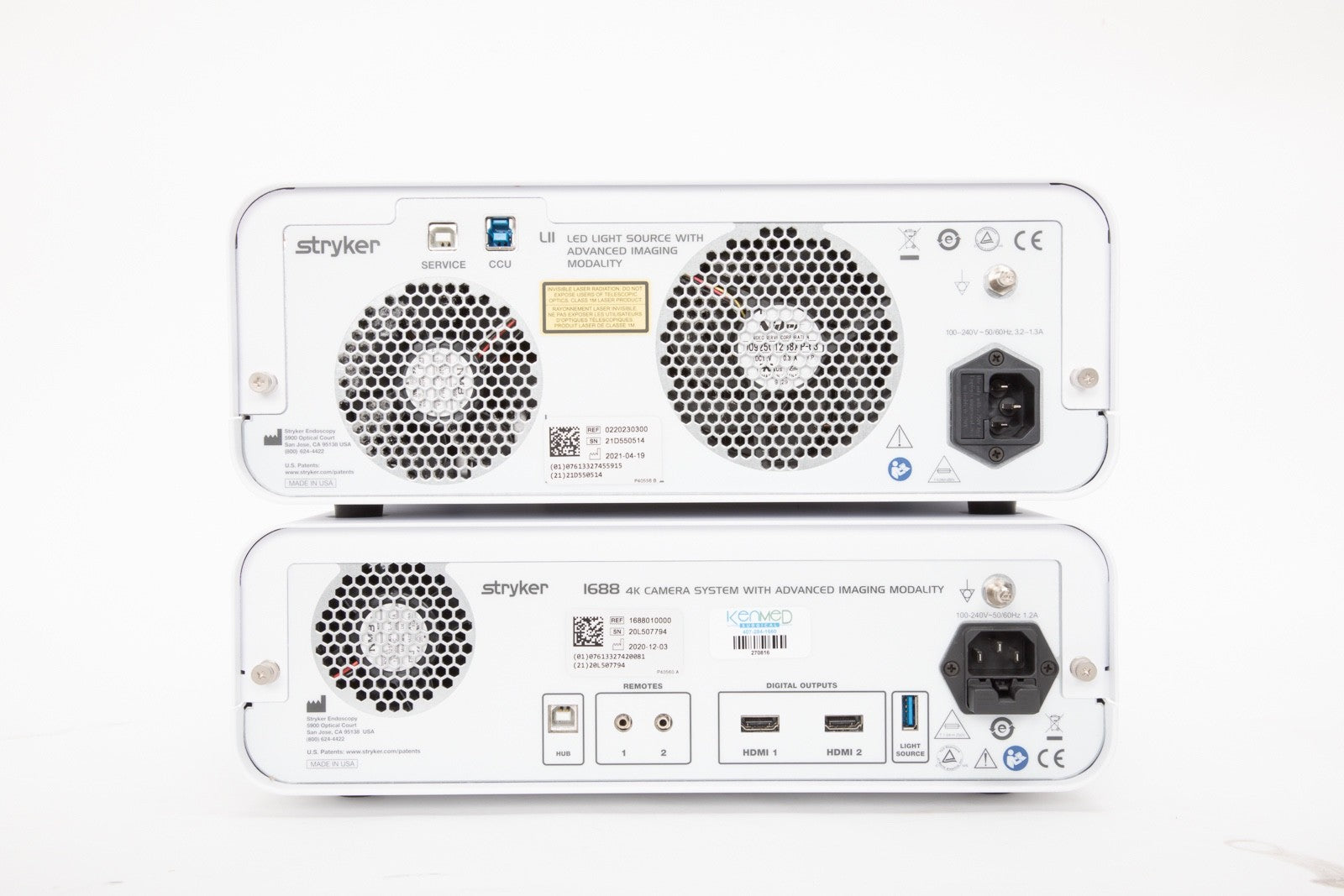 Stryker 1688 4K AIM Camera Control Unit; L11 LED AIM 1688-010-000 220-230-300