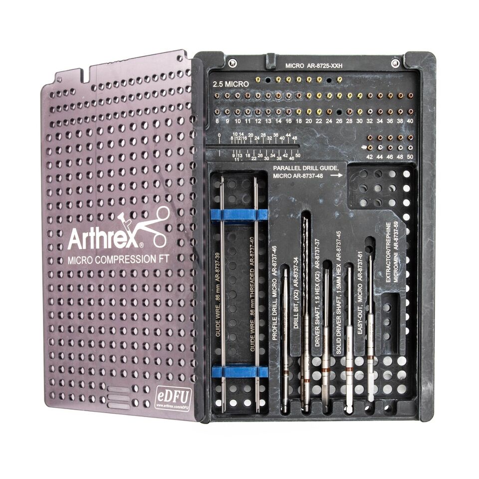 Arthrex Compression FT Screw System AR-8738S, AR-8737-46, AR-4166, AR-8737-50