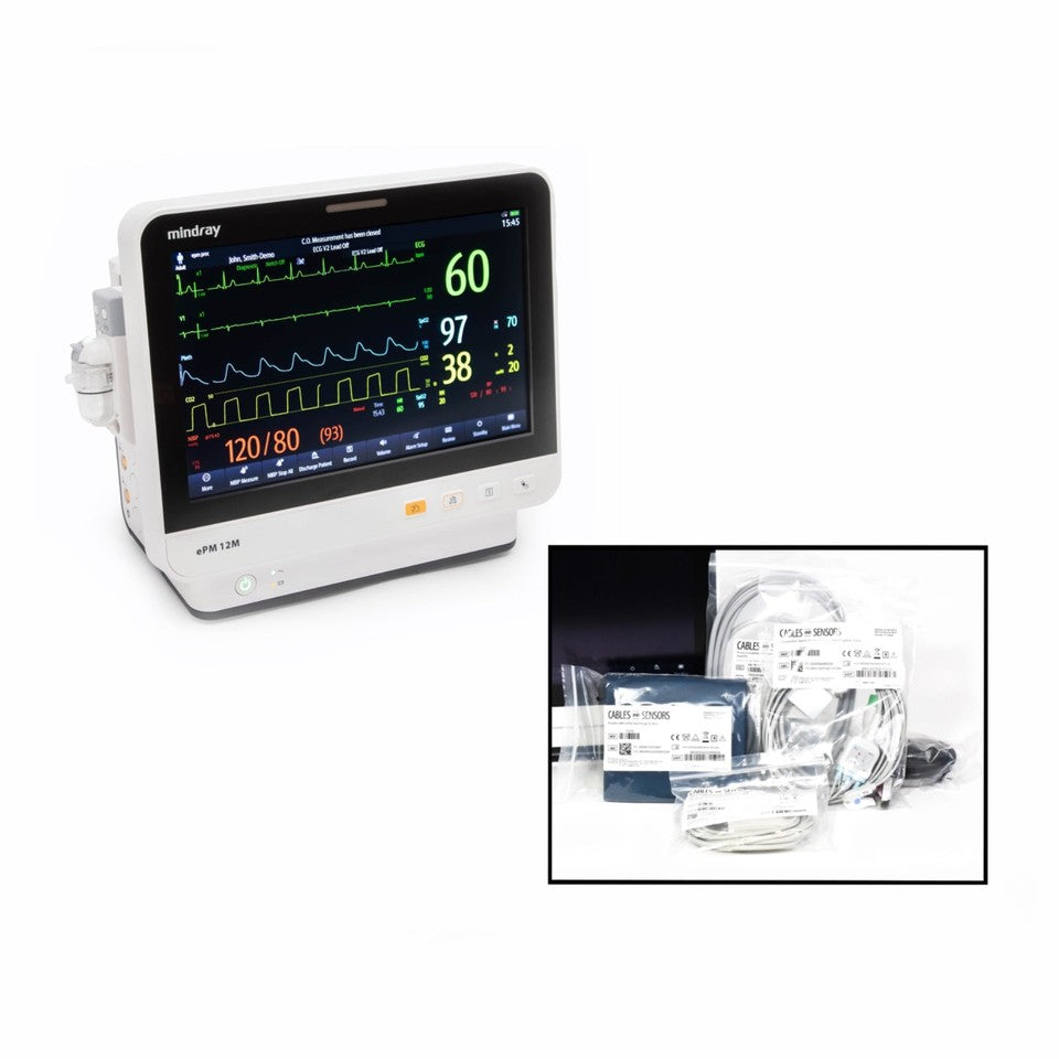 Mindray 9203E-PA00013 ePM 12M ECG, SPO2, NIBP; CO2 Module