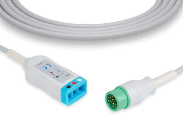 Mindray > Datascope Compatible ECG Trunk Cable - 0010-30-42720 - 3 Leads