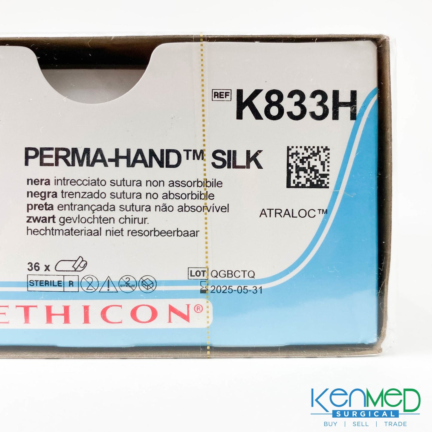 Ethicon K833H Perma-Hand TM Silk (EXP 05-31-2025)