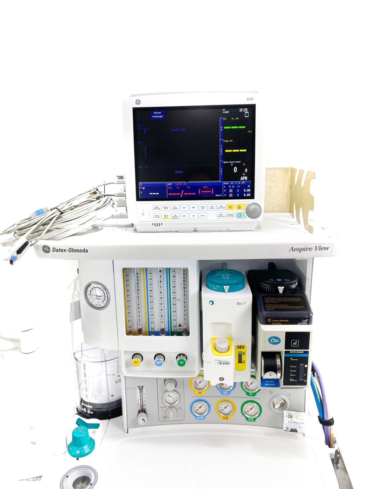 GE Datex-Ohmeda Aespire View Anesthesia Machine - GE B40 Patient Monitor