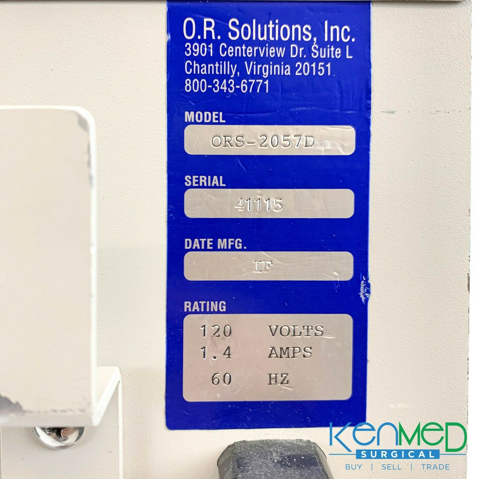 O.R. Solutions Inc. ORS-2057D Solution Warmer – KenMed Surgical