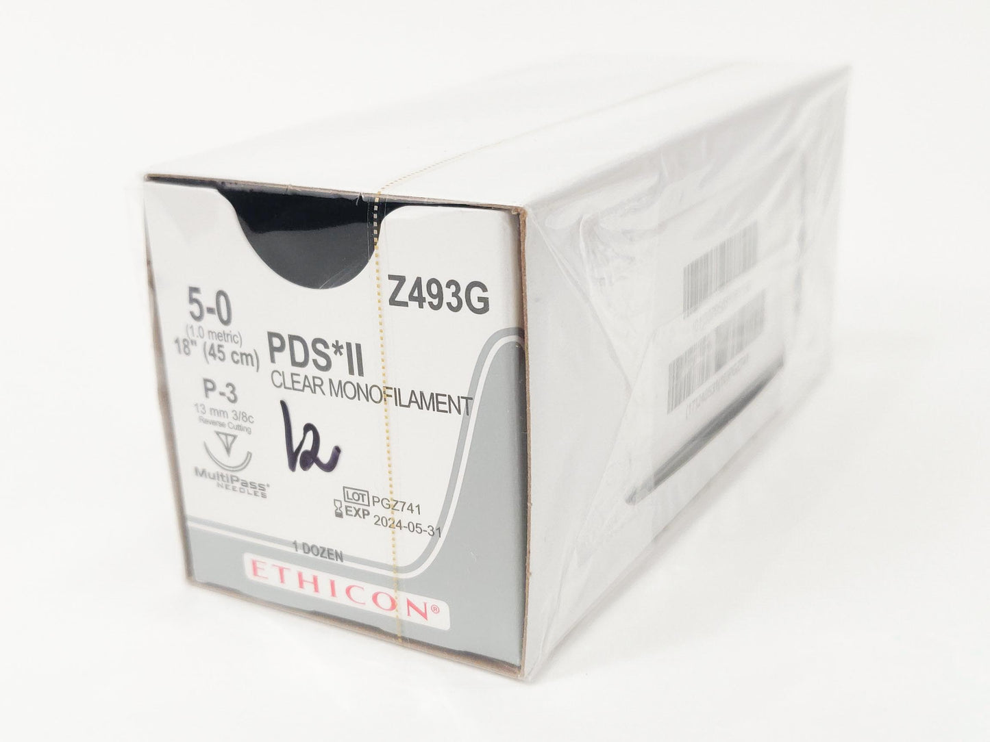 Ethicon Z493G PDS II Clear Monofilament (EXP 05-31-2024)
