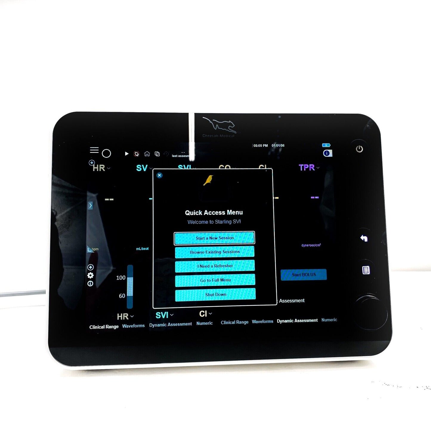 Baxter Cheetah Medical Starling SV CMM-ST5 CMASC10 Hemodynamic Fluid Management Monitor