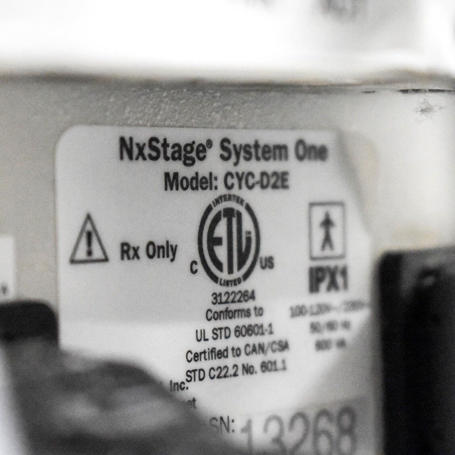 NxStage System One Dialysis Machine w/ Roll Stand, CYC-D2E ET1229L