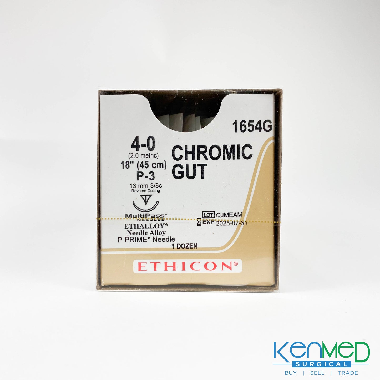 Ethicon 1654G Chromic Gut (EXP 07-31-2025)