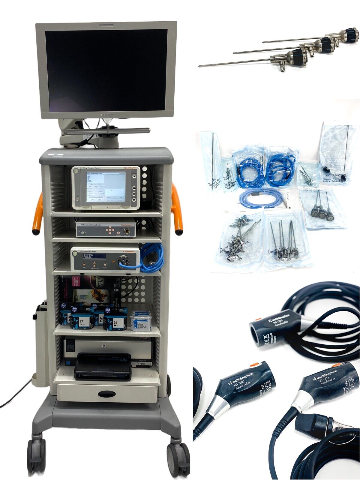 Smith and Nephew 1200 HD Integrated Camera System Endoscopy Tower