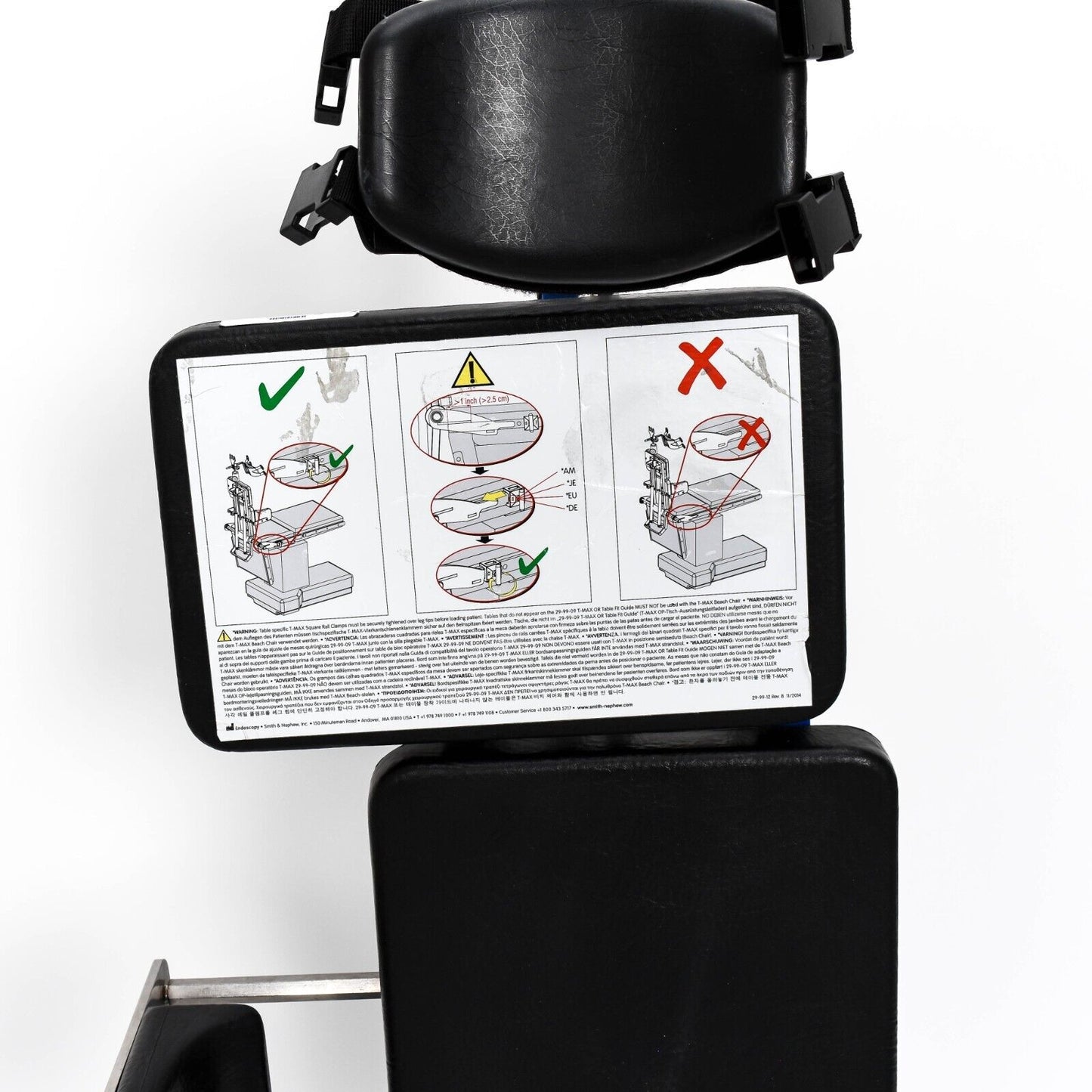 Smith & Nephew T-MAX Beach Chair Positioner & Cart 7210551 7210553