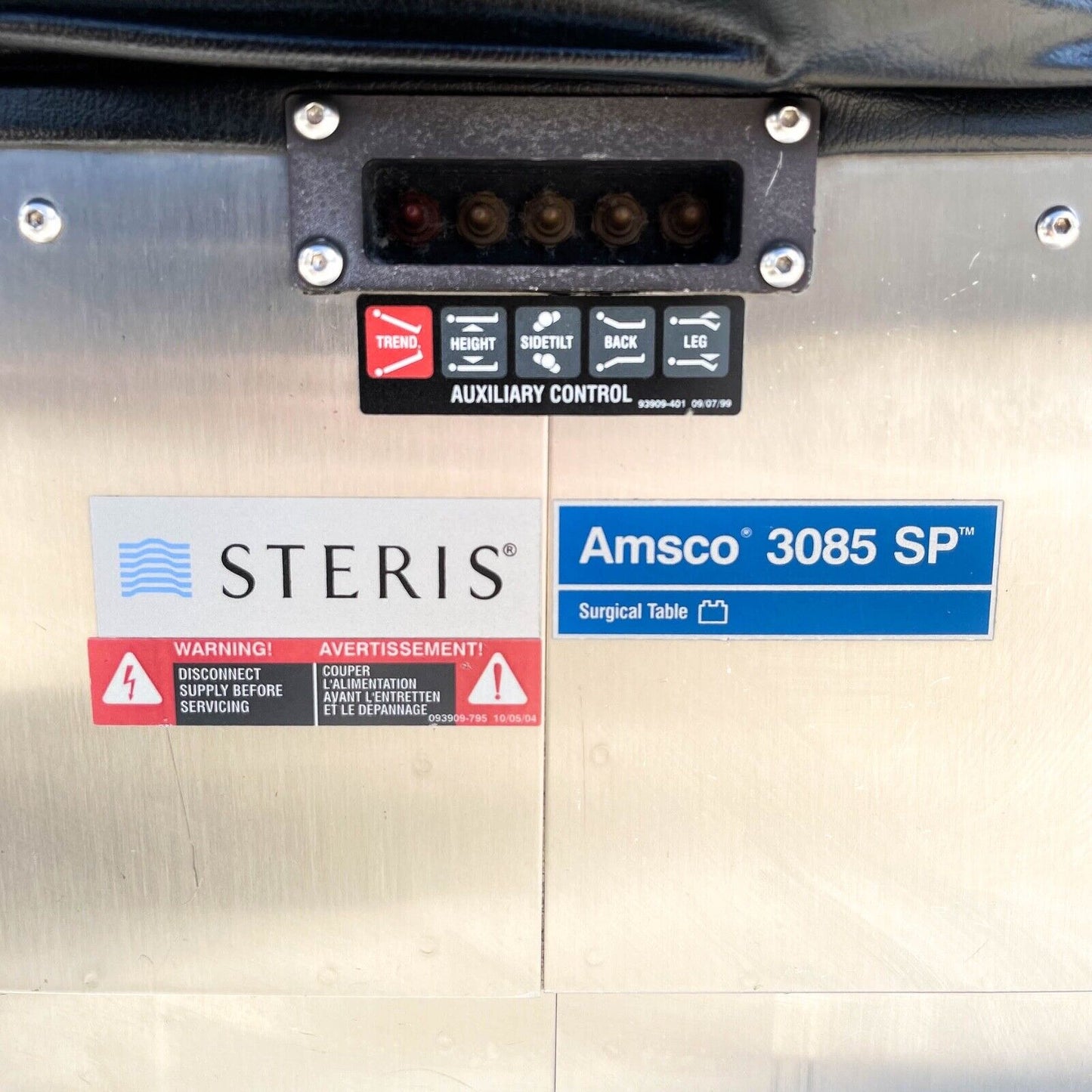 Steris Amsco 3085 SP Surgical Table and Hand Control 3085SP