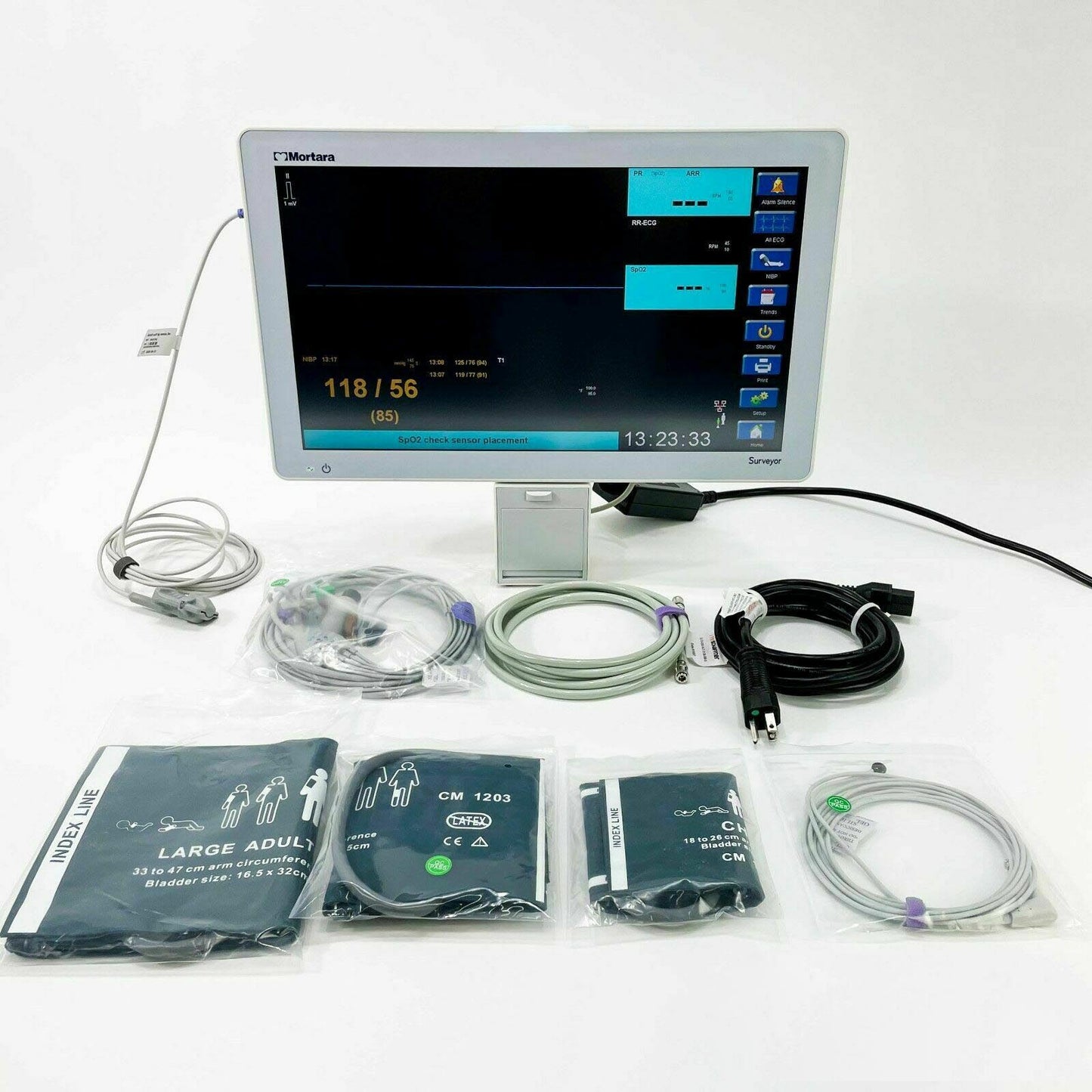 Welch Allyn Mortara SUR19 S19 19" Surveyor Patient Monitor - EKG, SPO2, NIBP, TP