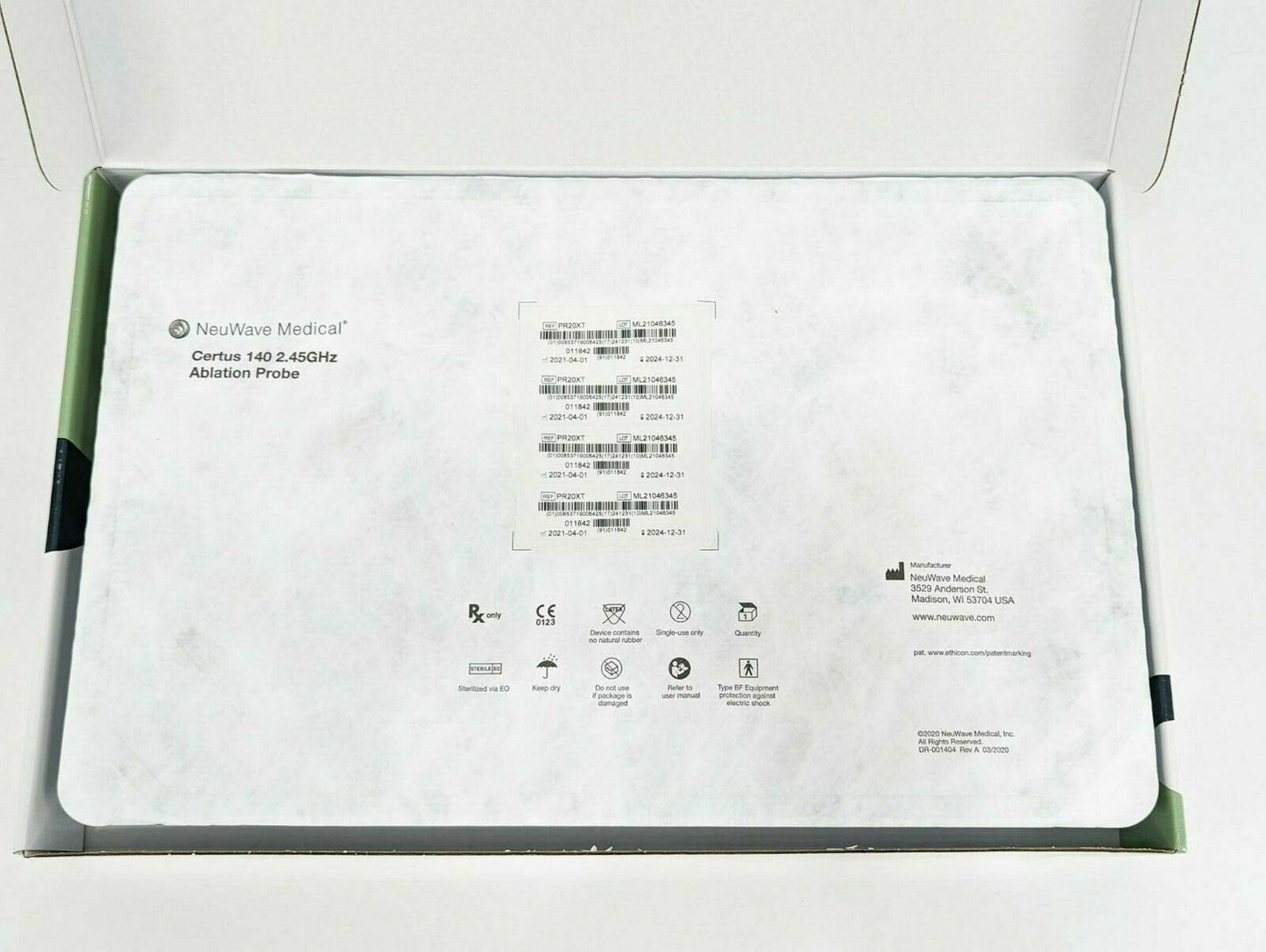 NeuWave Medical Certus 140 2.45GHz Ablation Probe - REF PR20XT EXP: 2024-12-31