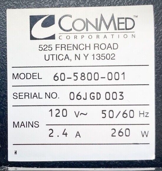 ConMed Sabre 180 Electrosurgery Generator 60-5800-001