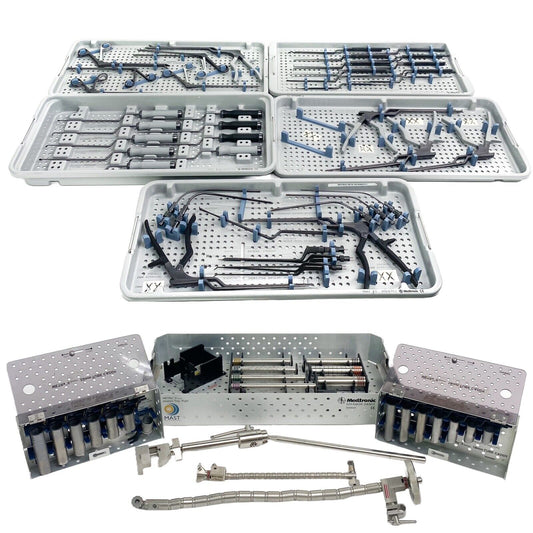 Medtronic Metrx II Microdisectomy Instrument Tray - Tube Retractors, Rigid Arm