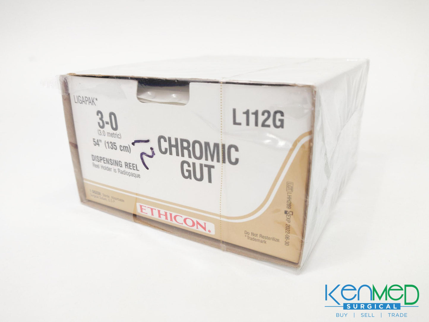 Ethicon L112G Chromic Gut (EXP 06-30-2022)