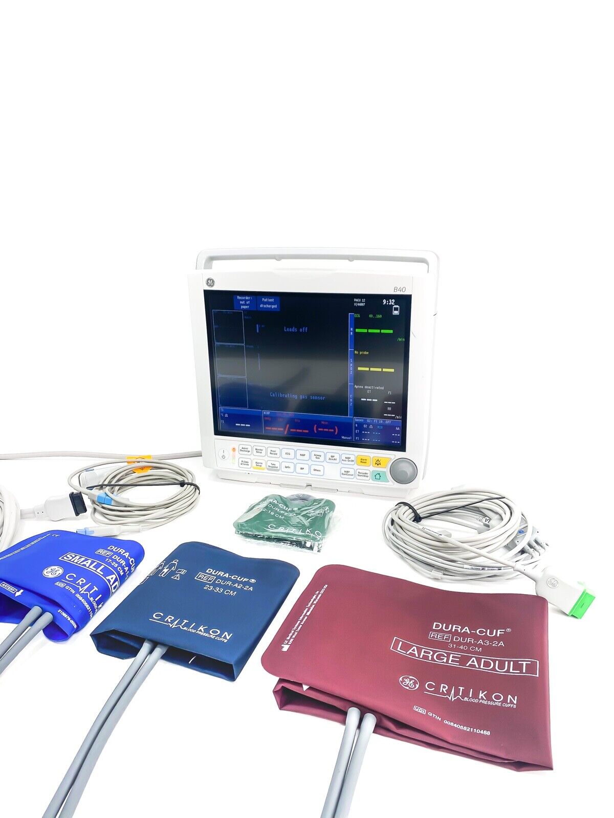 GE B40 Patient Monitor 2600040-003; ECG cable; GE CARESCAPE E-sCAiO Respiratory