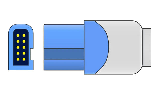 Spacelabs Compatible SpO2 Adapter Cable - 700-0029-00 - 1 ft