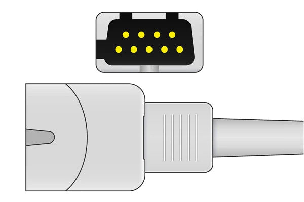 Masimo Compatible SpO2 Adapter Cable - LNC-4-Ext - 3.5 ft