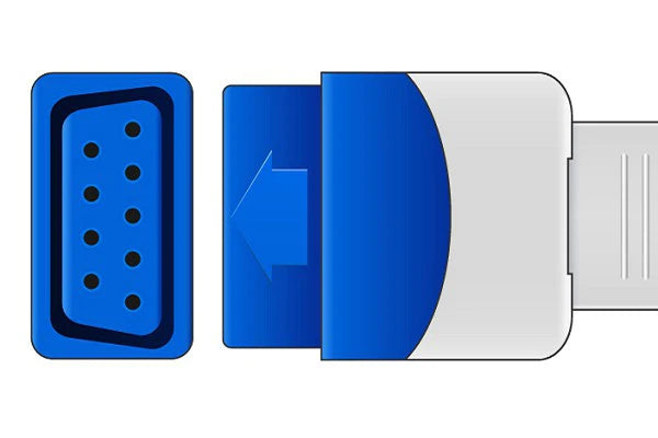 Datex Ohmeda Compatible SpO2 Adapter Cable - TS-N3 - 7 ft