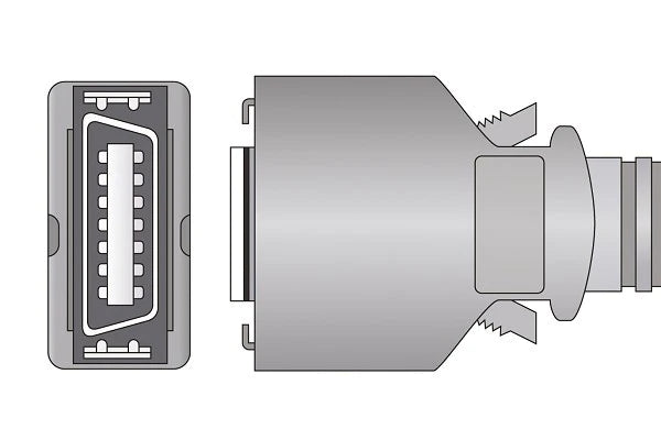 Masimo Compatible SpO2 Adapter Cable - LNC MAC-395 - 7 ft