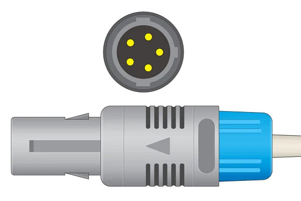 Goldway Compatible SpO2 Adapter Cable - 7 ft