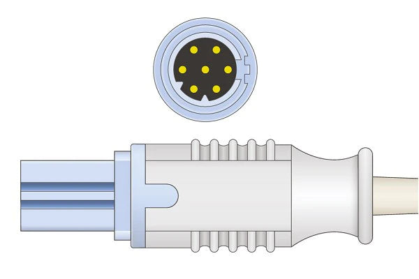 Draeger Compatible SpO2 Adapter Cable - 3.5 ft