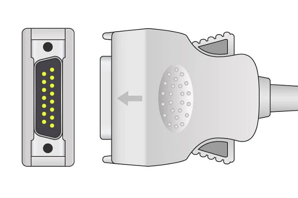 Mortara > Burdick Compatible Direct-Connect EKG Cable - 10 Leads Needle 11 ft