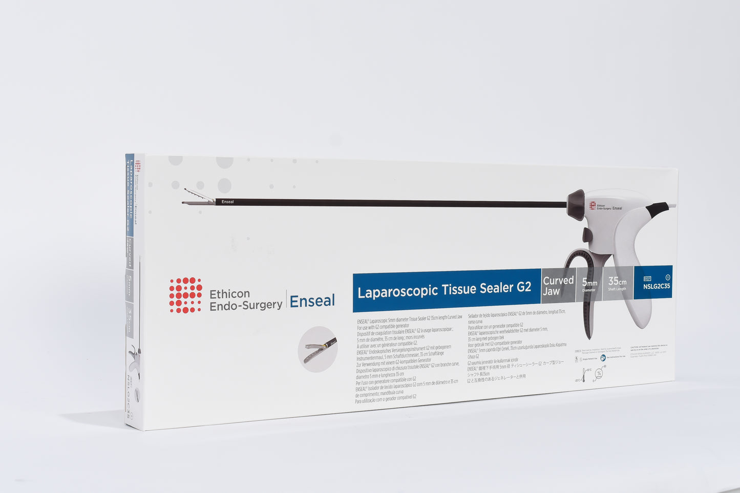 Ethicon Endo-Surgery G2 Laparoscopic Tissue Sealer, 5mm Diameter, 35cm Length Curved Jaw NSLG2C35 - IN YEAR