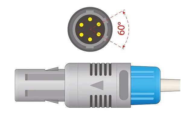 Mindray > Datascope Compatible SpO2 Adapter Cable - 7 ft