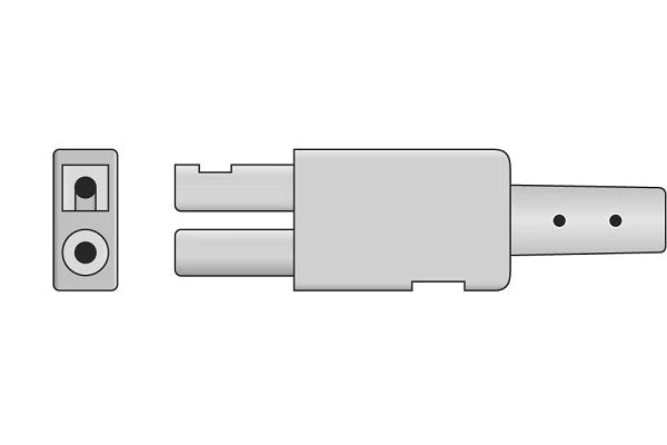 Philips Compatible ECG Leadwire - M1543A - 3 Leads Snap, 35", Red