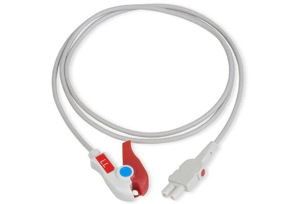 GE Healthcare > Marquette Compatible ECG Leadwire - 412680-001 - Leads Pinch/Grabber, LL