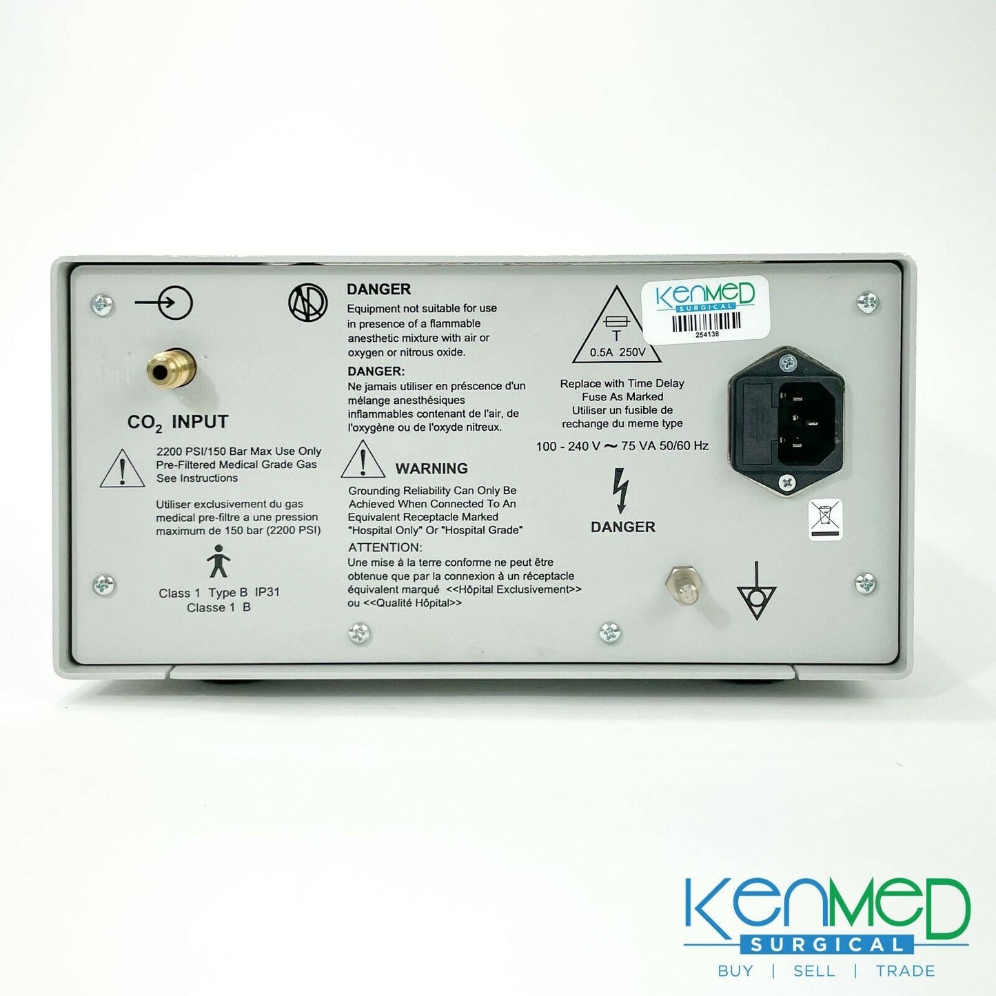 Steris EZ EM CO2 Endoscopic Insufflator Ref 6600 Efficient & Yoke | EZEM