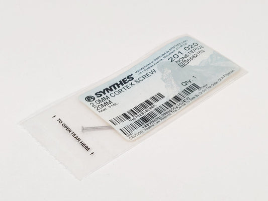 Synthes 201.020 2.0MM Cortex Screw 20MM