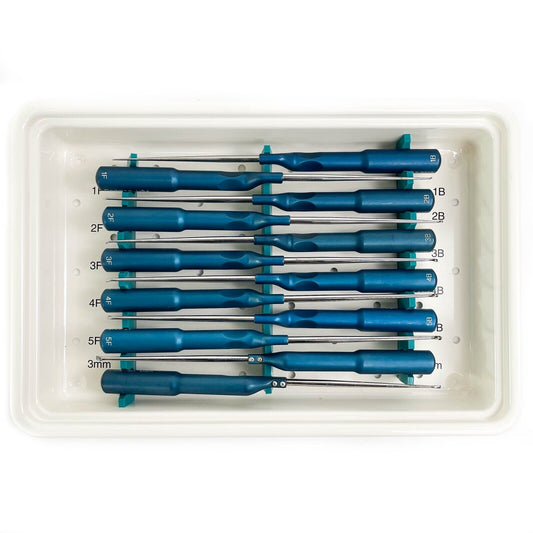 Codman MicroSect Curettes Set and Tray 47-5010 47-5013 47-5015 47-5011