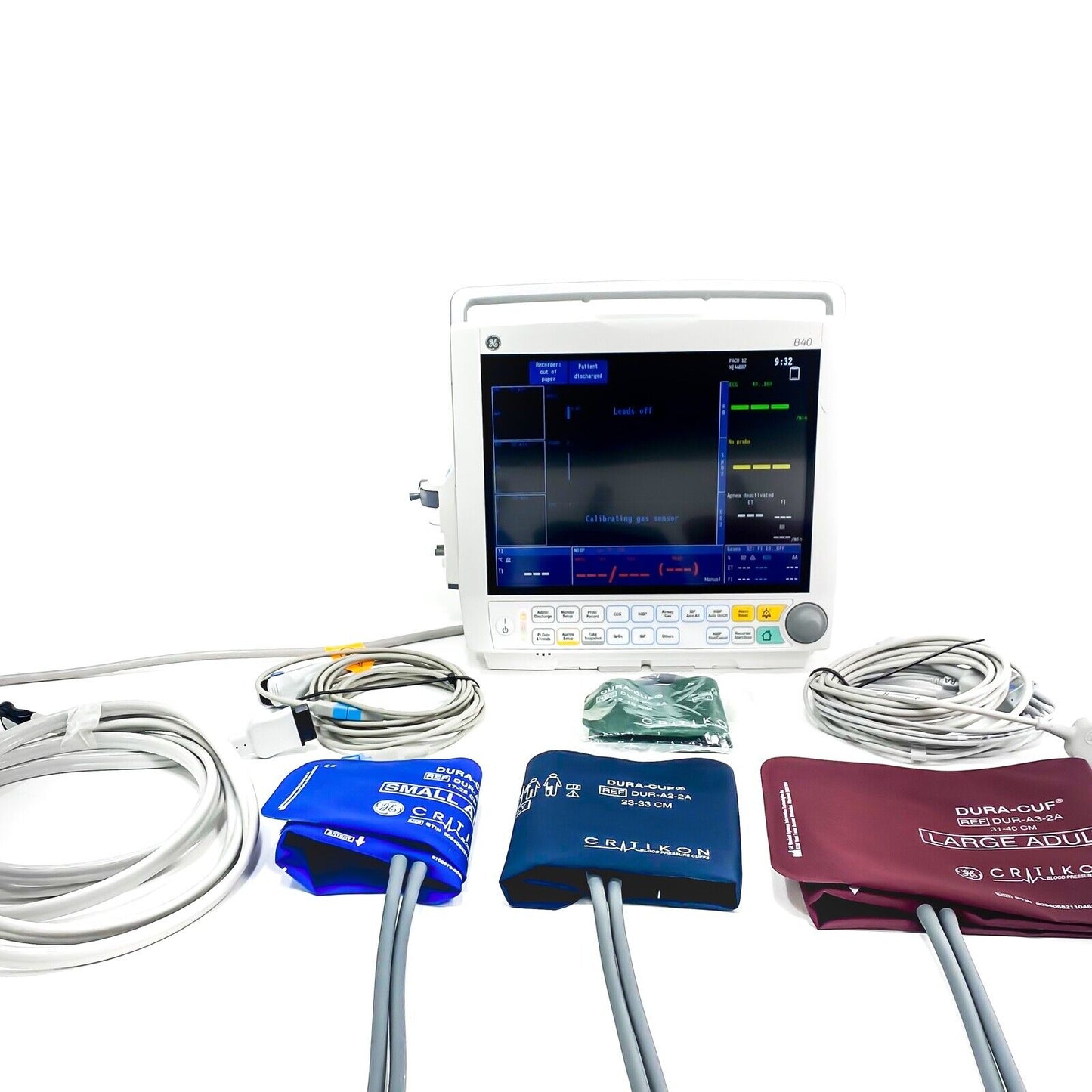 GE B40 Patient Monitor 2600040-003; ECG cable; GE CARESCAPE E-sCAiO Respiratory