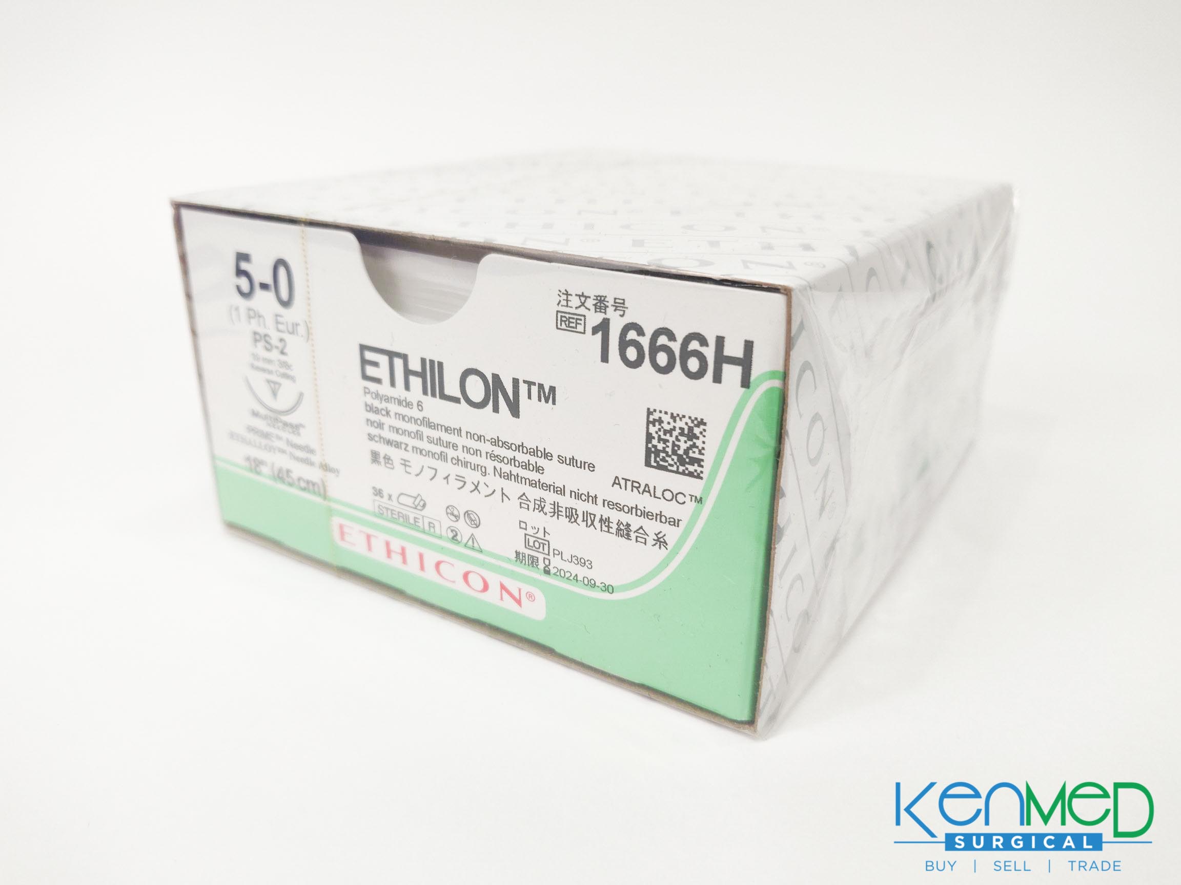 Ethicon 1666H Ethilon Polyamide 6 (EXP 09-30-2024) – KenMed Surgical