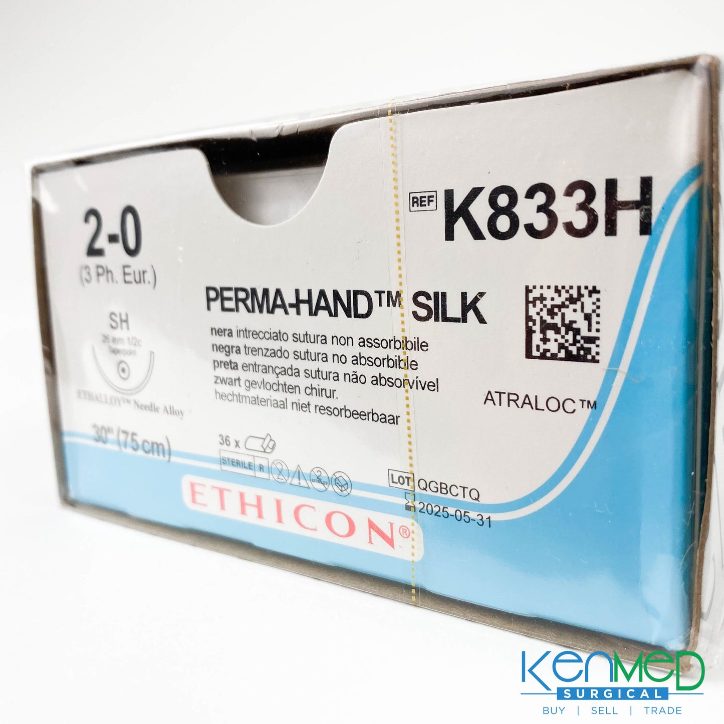 Ethicon K833H Perma-Hand TM Silk (EXP 05-31-2025)