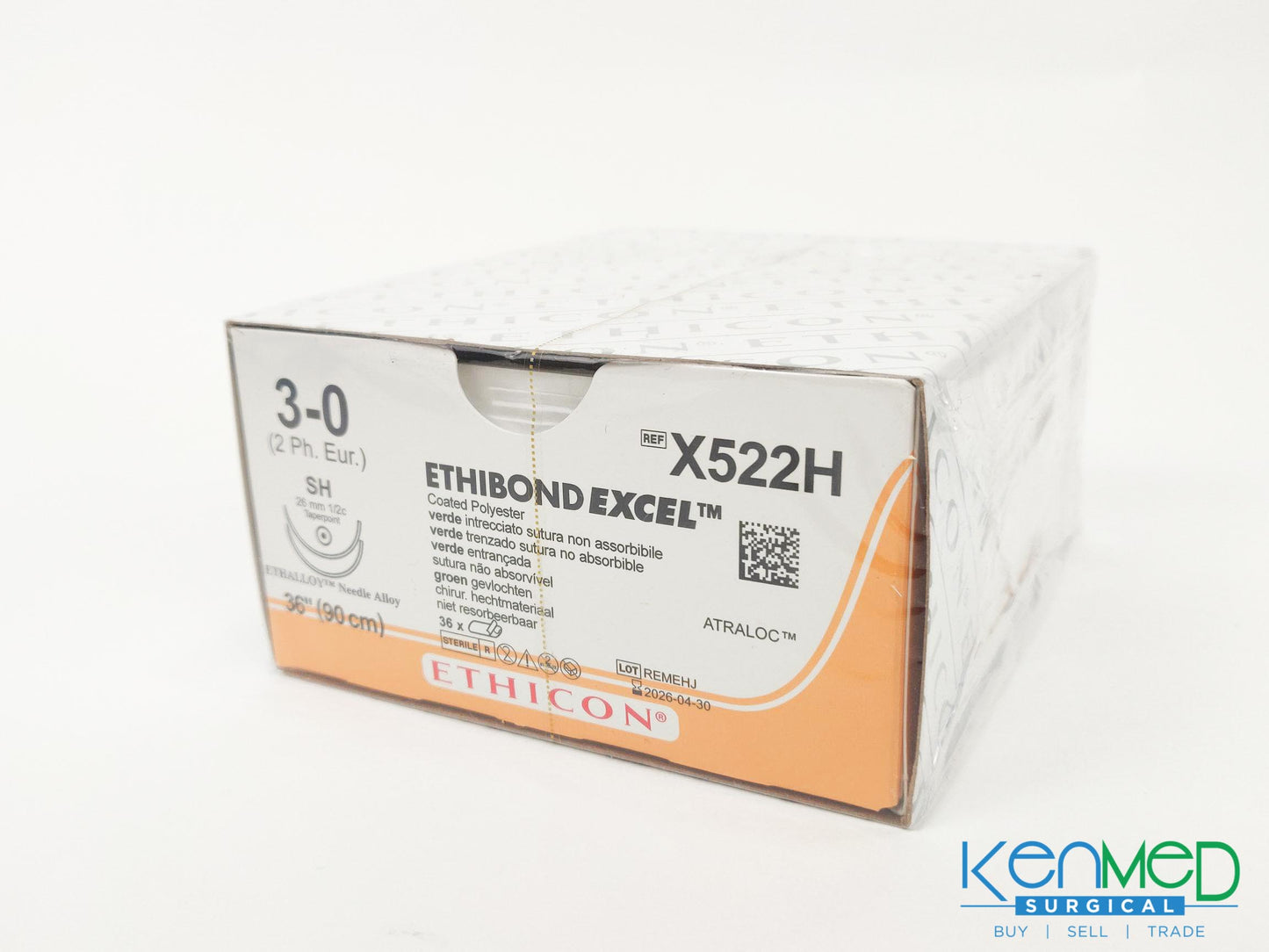 Ethicon X522H Ethibond Excel Coated Polyester (EXP 04-30-2026)