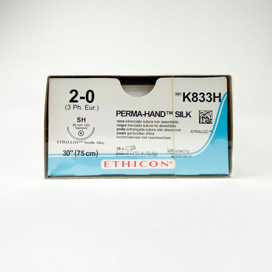 Ethicon K833H Perma-Hand TM Silk (EXP 05-31-2025)