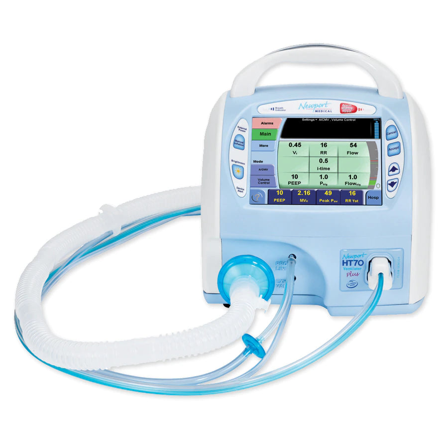 Newport Medical HT70 Plus Ventilator with Cruiser Cart